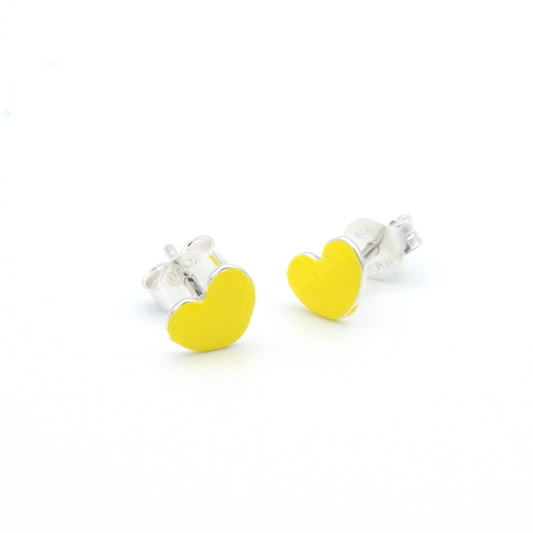 Orecchini Bimba Cuori in Argento