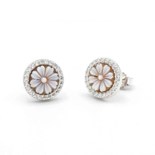 Orecchini In Argento Con Cammeo