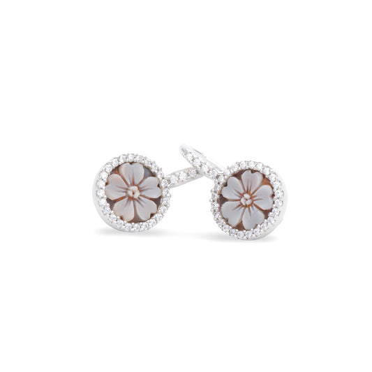 Orecchini Monachina In Argento Con Cammeo