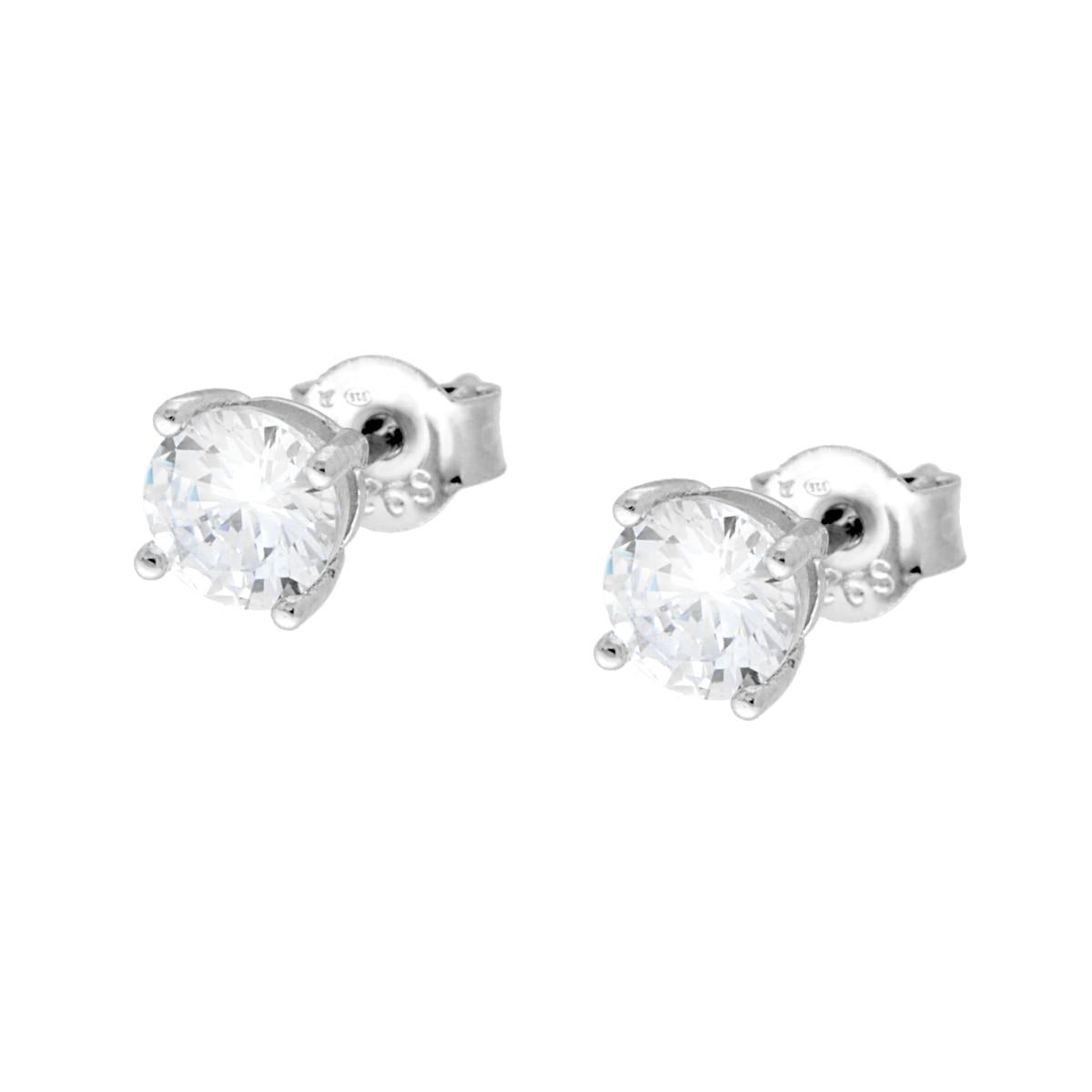 Orecchini Punto Luce in Argento 5 mm