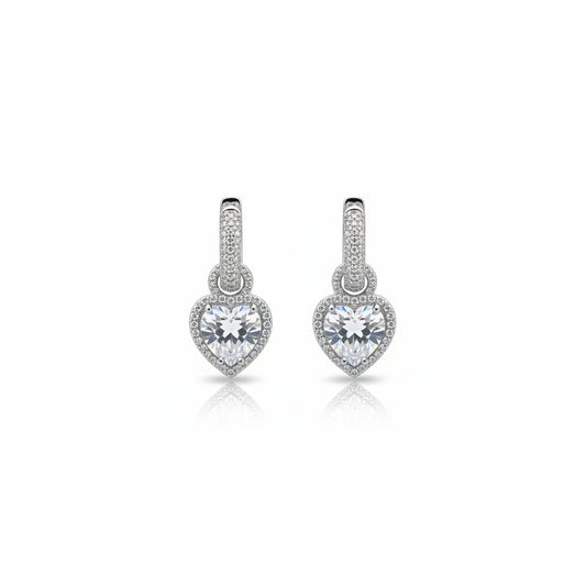 Orecchini Cerchietto e Cuore Silver Gaiè Bijoux