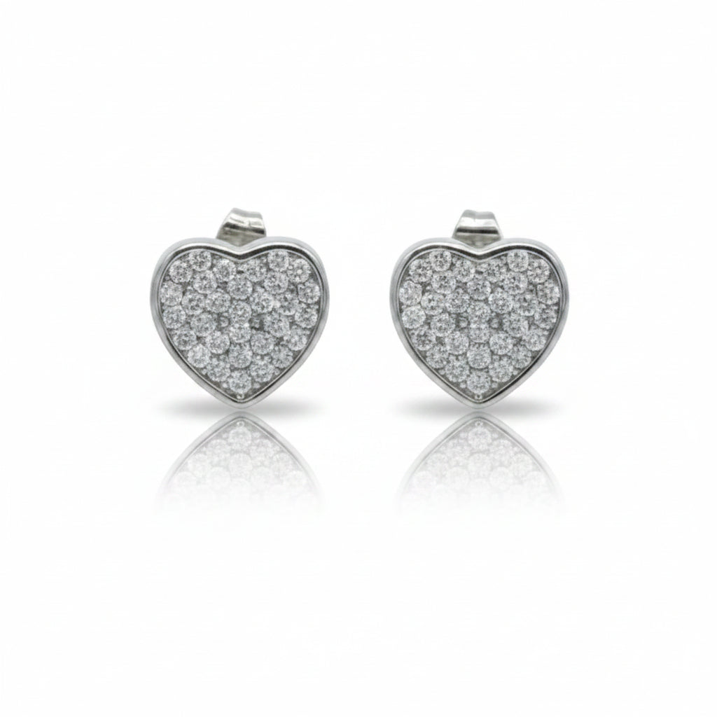Orecchini Cuore a Pavè Gaiè Bijoux