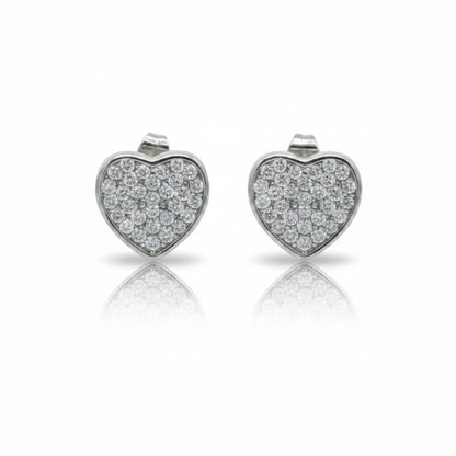 Orecchini Cuore a Pavè Gaiè Bijoux