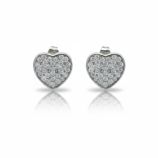 Orecchini Cuore a Pavè Gaiè Bijoux