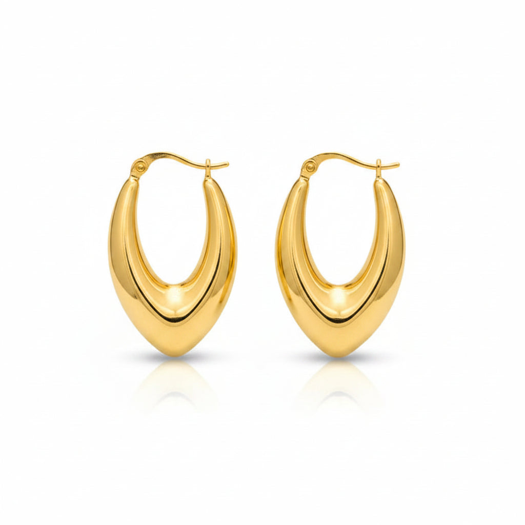 Orecchini Ovali Gold Gaiè Bijoux