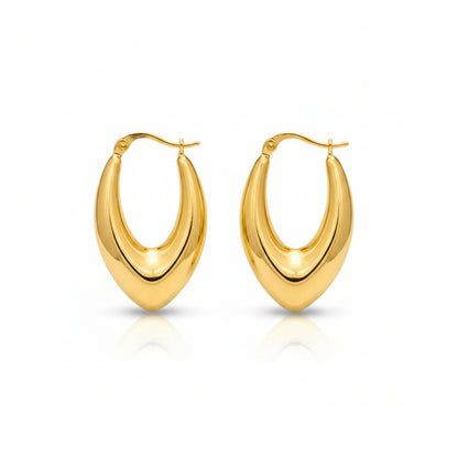 Orecchini Ovali Gold Gaiè Bijoux