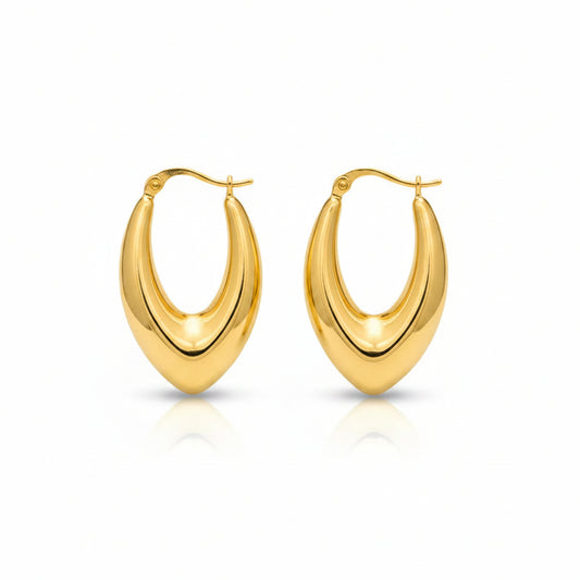 Orecchini Ovali Gold Gaiè Bijoux