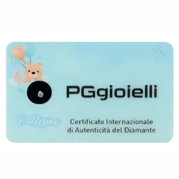 PG Gioielli Diamante in Blister Battesimo Bambino PG Gioielli