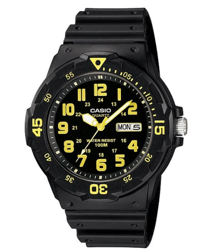Orologio Casio Collection MRW-200H-9BVDF Multifunzione Nero e Oro in Resina Casio