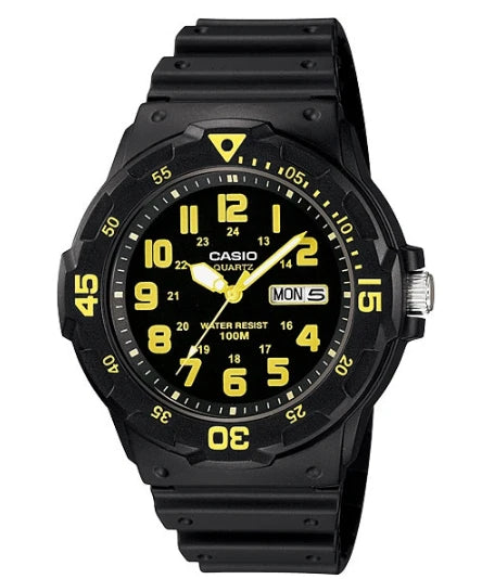 Orologio Casio Collection MRW-200H-9BVDF Multifunzione Nero e Oro in Resina Casio