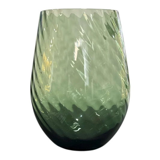 Fade Set 6 Bicchieri in Vetro Verde "Braies"