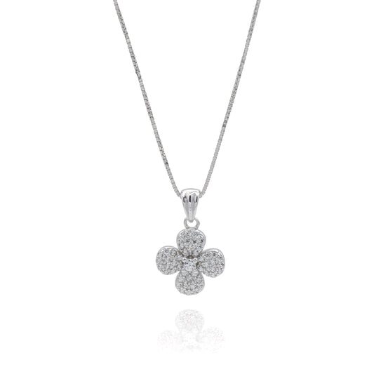 Collana Farfalla a Pavè in Argento