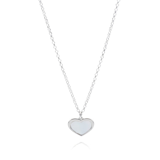 Collana in Argento Cuore e Madreperla