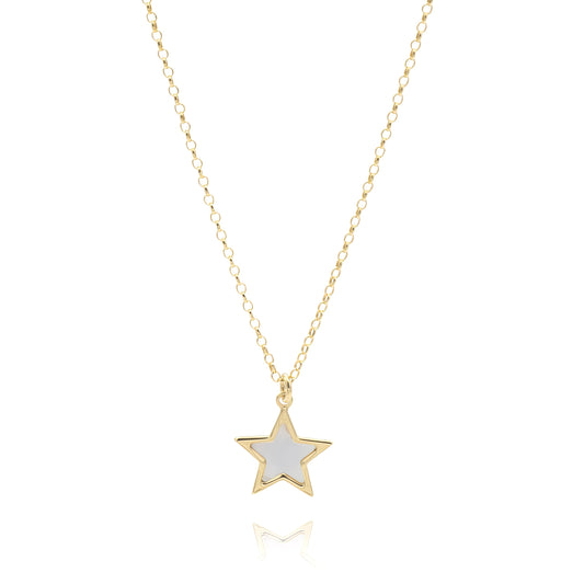 Collana in Argento Stella e Madreperla