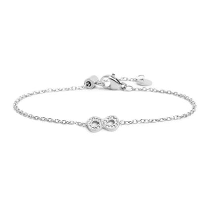 Bracciale Infinito con Cristalli in Acciaio Marlù