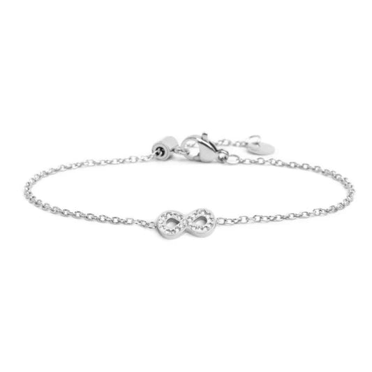 Bracciale Infinito con Cristalli in Acciaio Marlù Marlù