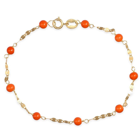 Braccialetto Bimbi in Oro e Corallini