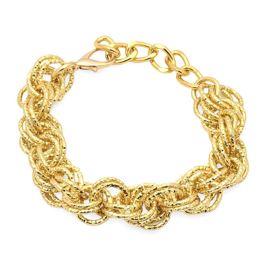 Bracciale a Catena Sfaccettata