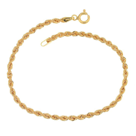Bracciale Fune in Oro Giallo