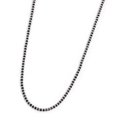 Collana Agata Nera in Acciaio Marlù