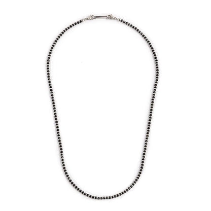 Collana Agata Nera in Acciaio Marlù