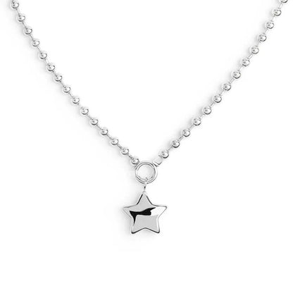 Collana Marlù Catena a Sfere con Stella in Acciaio