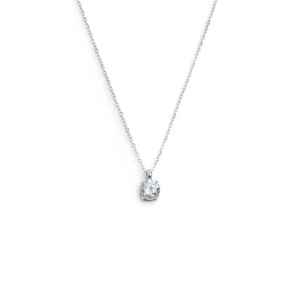 Collana Catena Cutting Cross con Zircone Centrale 5,25 mm in Acciaio Marlù
