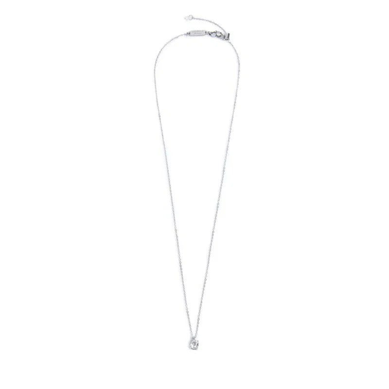 Collana Catena Cutting Cross con Zircone Centrale 5,25 mm in Acciaio Marlù