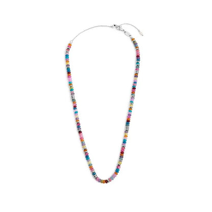 Collana con Perline Colorate a Ciambella Multicolor in Acciaio Marlù Marlù
