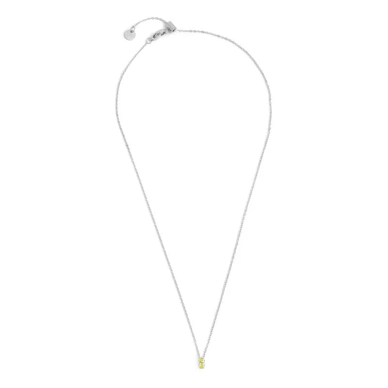 Collana con Zircone Baguette Verde in Acciaio Marlù Marlù