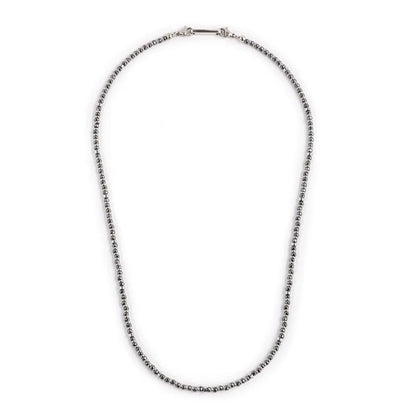 Collana Marlù in Ematite Sfaccettata e Liscia