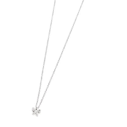 Collana Farfalla con Cristalli in Acciaio Marlù