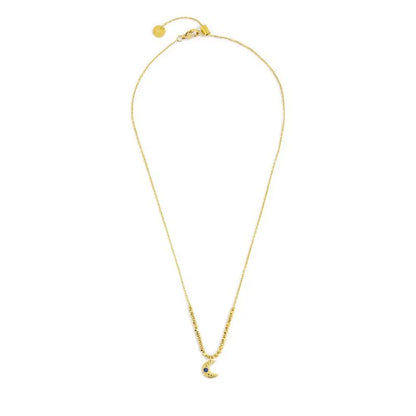 Collana Marlù in Acciaio con Luna Pendente ed Ematite