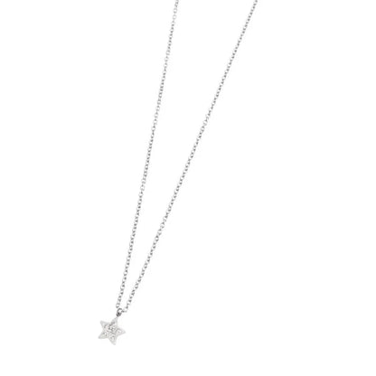 Collana Stella con Cristalli in Acciaio Marlù Marlù
