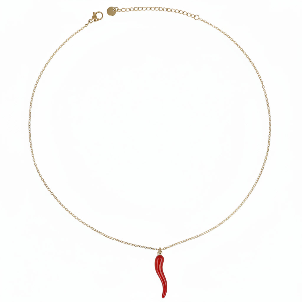 Collana Gold con Corno Portafortuna Gaiè Bijoux