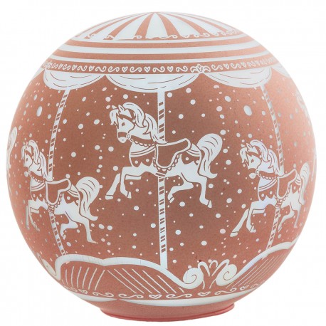 Bagutta Lampada Sfera Girevole Rosa Bagutta