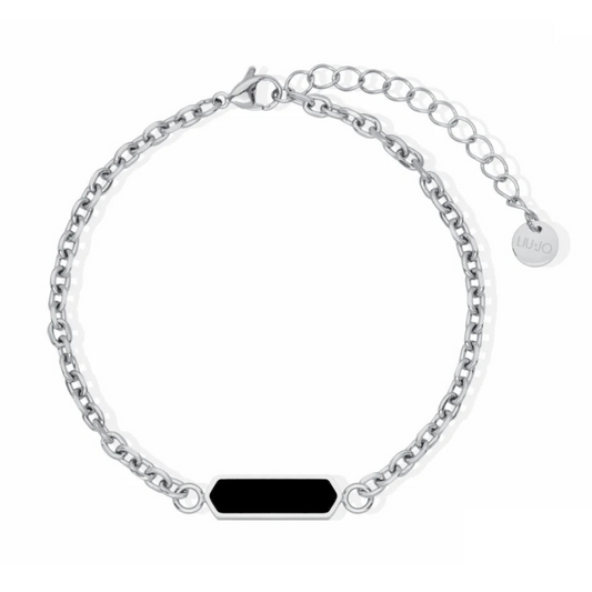 Bracciale Uomo Liu Jo con Targhetta Onice MLJ595