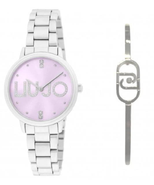 Orologio Donna Liu Jo Couple Essence Glicine TLJ2512  + Bracciale Rigido Silver