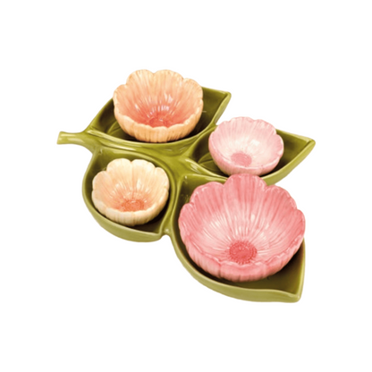 Fade Antipastiera Margherita con Ciotoline in Ceramica Fade