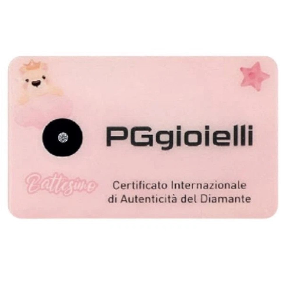 PG Gioielli Diamante in Blister Battesimo Bambina PG Gioielli