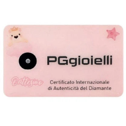 PG Gioielli Diamante in Blister Battesimo Bambina PG Gioielli