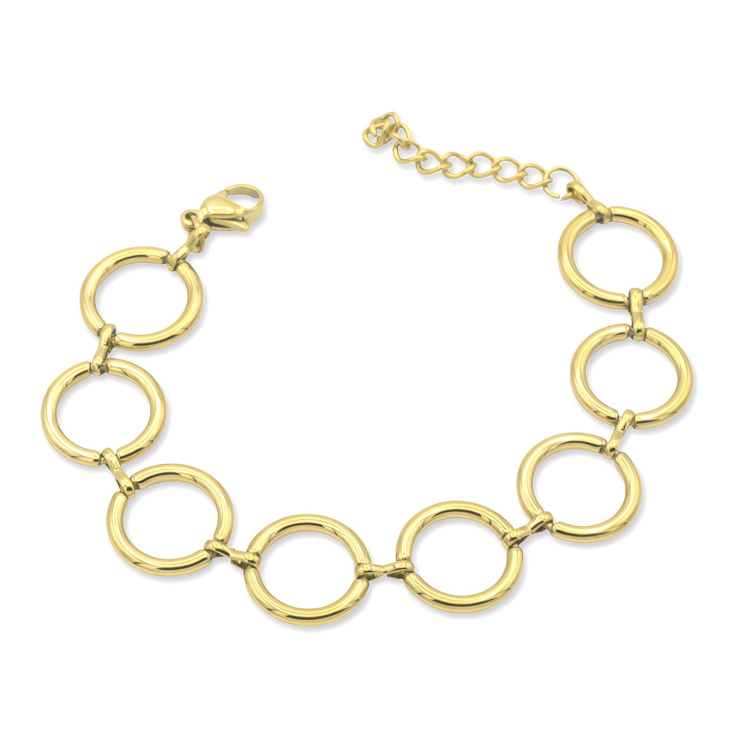 Bracciale a Maglia Tonda Dorato