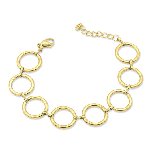 Bracciale a Maglia Tonda Dorato