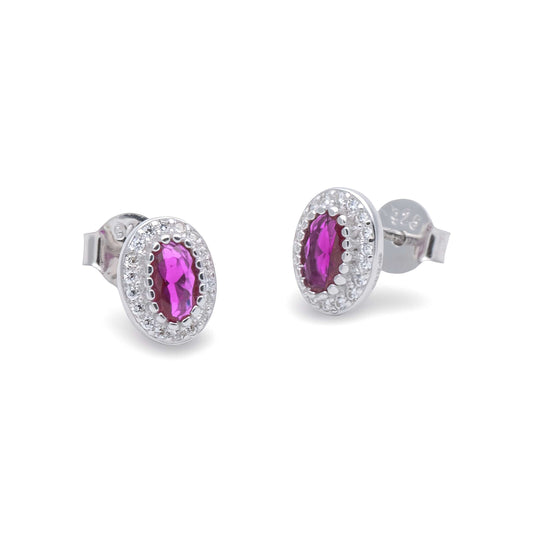Orecchini  Mini Kate Rosso Rubino in Argento