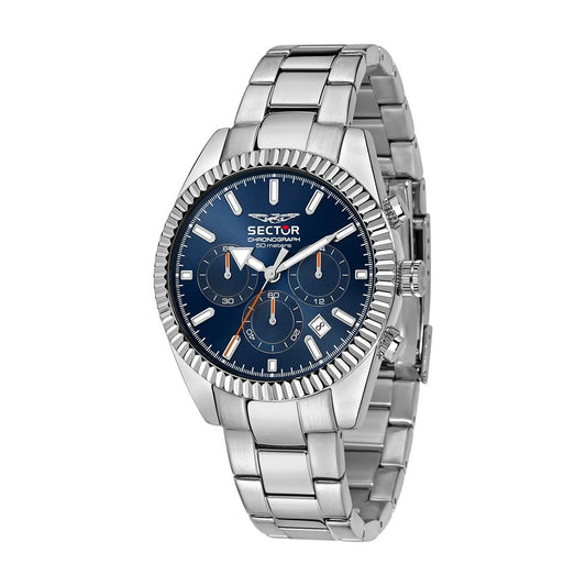 Orologio Uomo Cronografo Sector 240  Acciaio e Blu