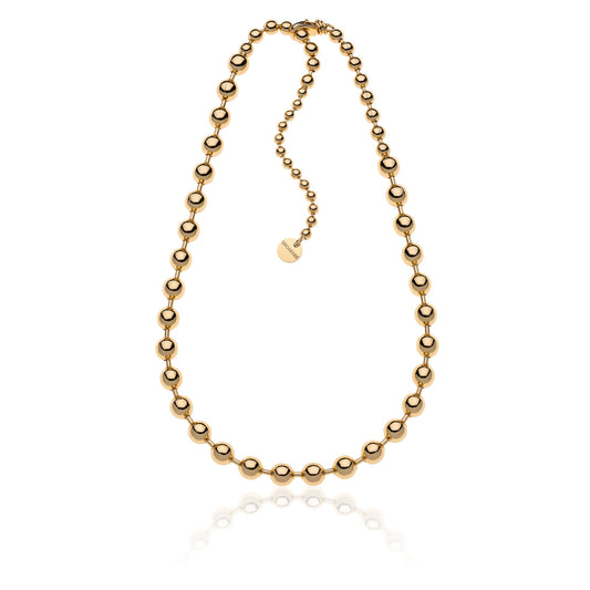 Collana in bronzo dorato Sphere