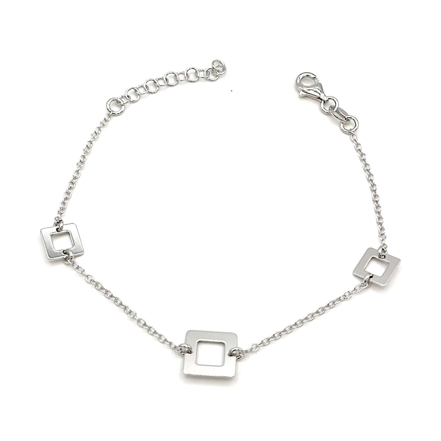 Bracciale quadri in argento