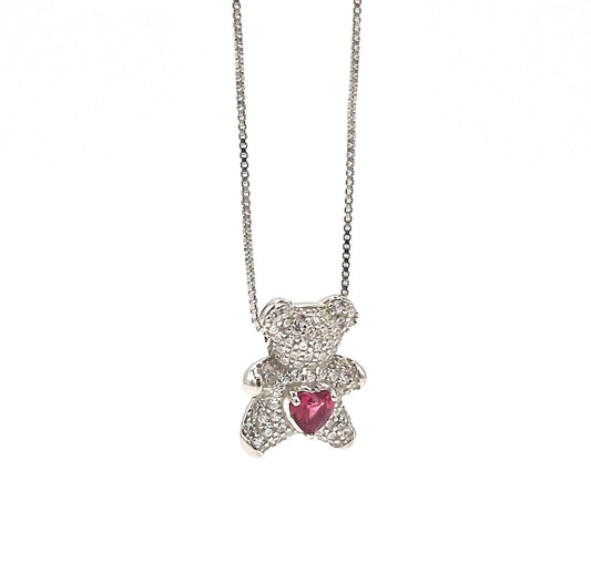 Collana Teddy in argento