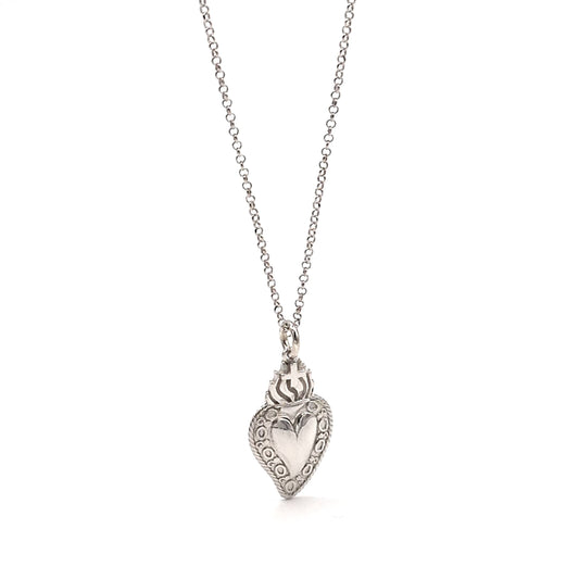 Collana in Argento Sacro Cuore