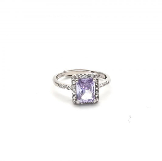 Anello in Argento pietra viola